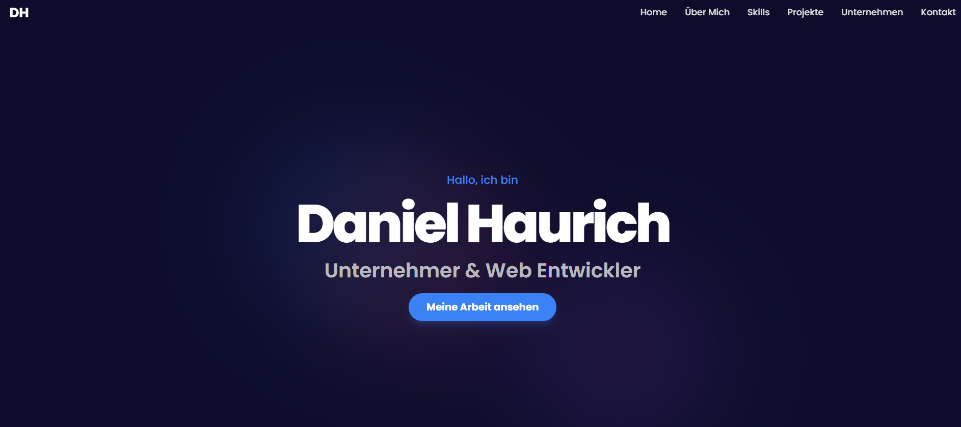 Portfolio Webseite
